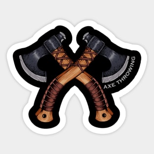 Crossed Axes - Axe Throwing Sticker